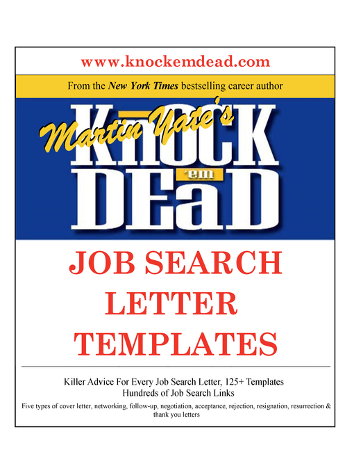 Title details for Knock Em Dead Job Search Letter Templates by Martin Yate - Available